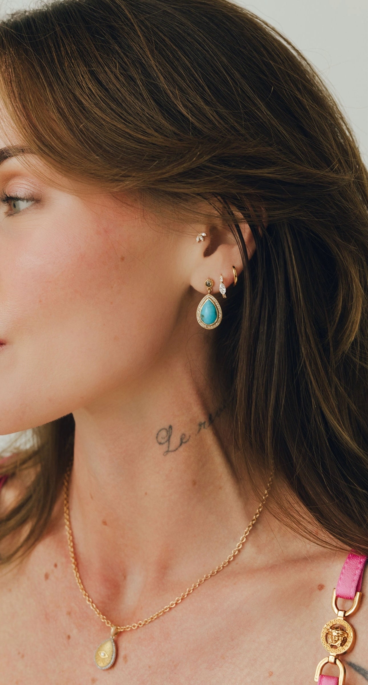 Turquoise Kismet Drop Earrings - Main Image