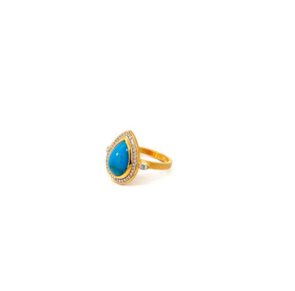 Turquoise Kismet Cocktail Ring